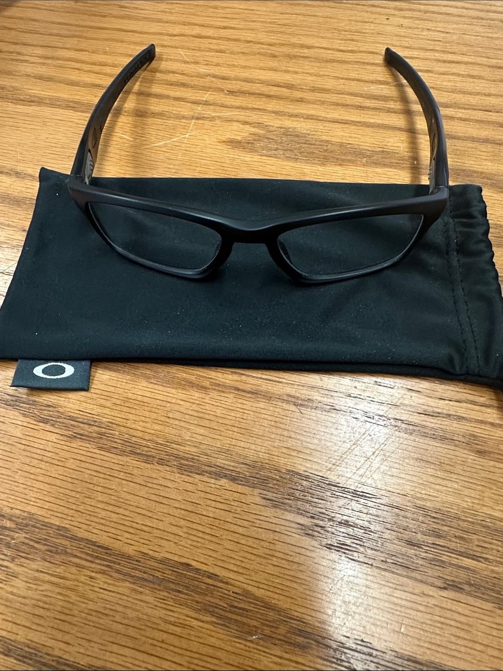 Oakley Matte Black Rectangular Eyewear